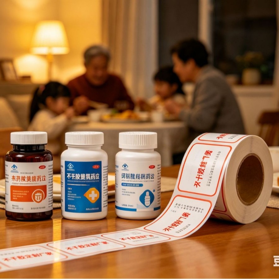 卷筒不干胶瓶贴标签